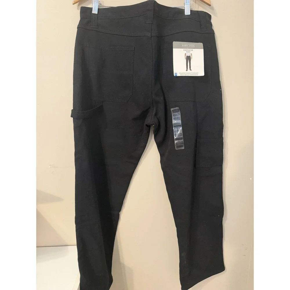 Berkley Jensen Jeans Mens 40x30 Fleece Lined Carpenter Relaxed Straight NWT